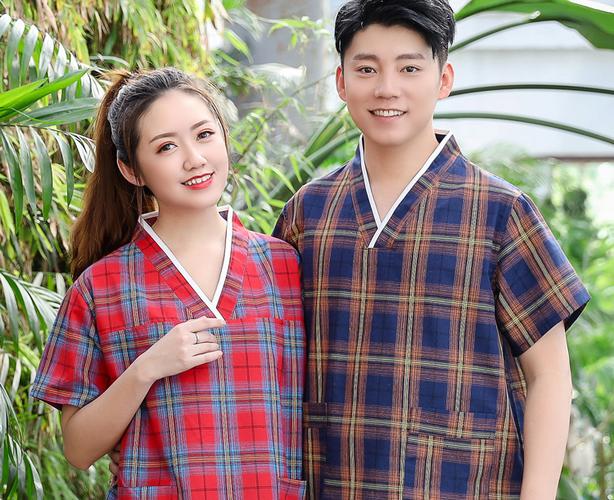 汗蒸服女纯棉吸汗情侣装全棉桑拿服男大码汉蒸女衣服浴服棉麻新款