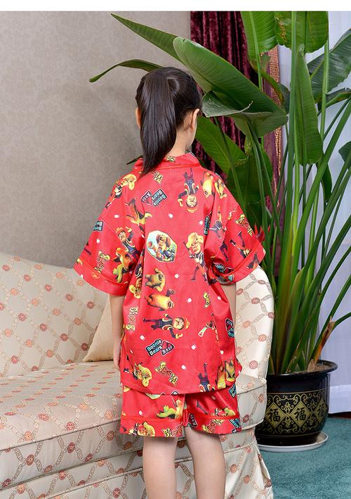 纯棉贡缎儿童汗蒸服 宝贝的舒适桑拿时光